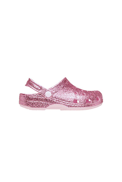 Crocs Κλασικό Χοντρόκουφο Σαμπό με Γκλίτερ K 211939-6ZW Ροζ 32/33