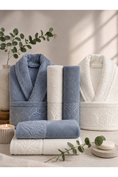 BAYBAYANAY Family Bathrobe Set 6 Pieces 100% Cotton |   Bathroom Dowry Set