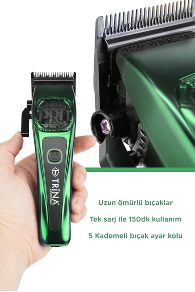 Trina Saç Kesme Makinesi Haki - 77