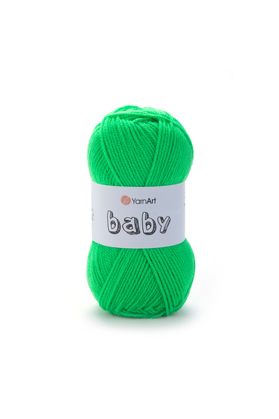 Yarnart Baby - Baby Hand Knitting Rope Grass Green-8233