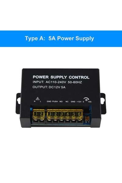 Choice TypeA 12V5A DC 12V Access Control Power Supply Switch 5A 3A Output AC1...