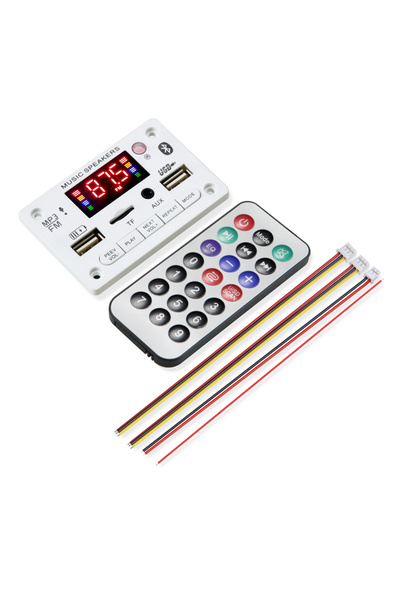 Choice WHITE Bluetooth 5.0 MP3 WMA Decoder Board DC 12V Wireless Car Audio US...