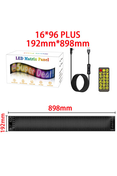 Choice 192 mm x 898 mm 16x96 Plus Truck Eye RGB LED Matrix Pixel Panel Car Si...