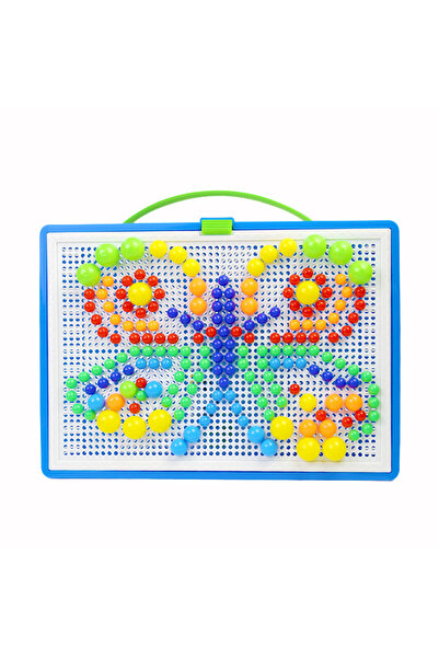 Choice Multicolor 296pcs Mushroom Nail 3D Puzzle Blocks Kids Montessori Games...