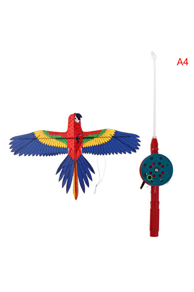 Choice A4 Cartoon Children Kite Mini Plastic Toys Kite + 40cm Hand Brake Fish...