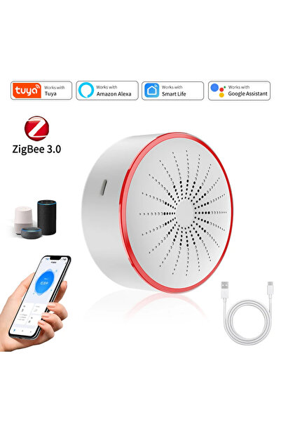 Choice GGBEE Zigbee Version Tuya WiFi ZigBee Alarm Siren Sensor Detector Soun...