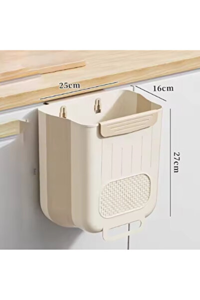 Choice1 Light Grey Suspended Folding Trash Cans Are Suitable For Kitchen Cabi...