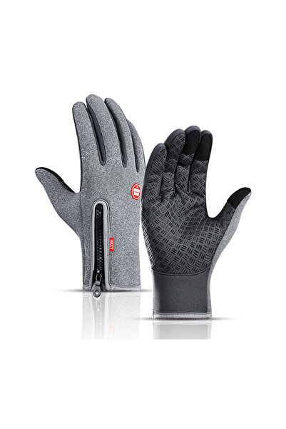 Choice23 S upgrade gray Winter Cycling Gloves Men Women Motorcycle Fleece Spo...