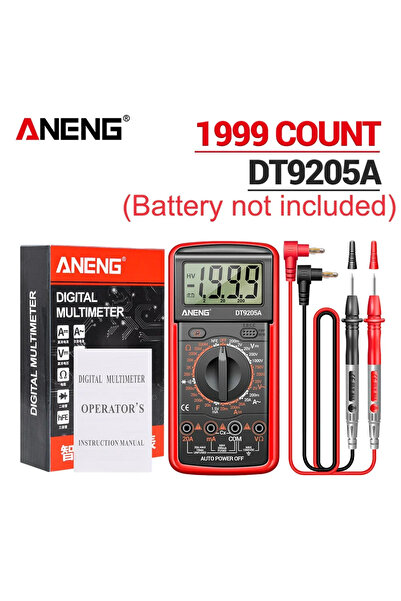 Choice جهاز قياس رقمي احترافي متعدد الوظائف DT9205A-12 من ANENG، 1999 عداد، ل...