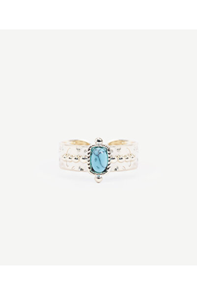 Yargıcı Natural Stone Detailed Adjustable Ring