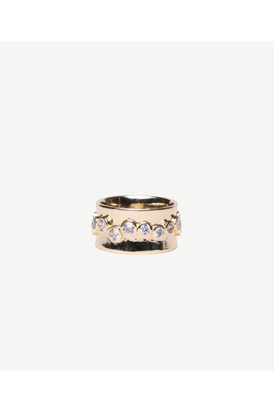 Yargıcı Glass Stone Detailed Ring