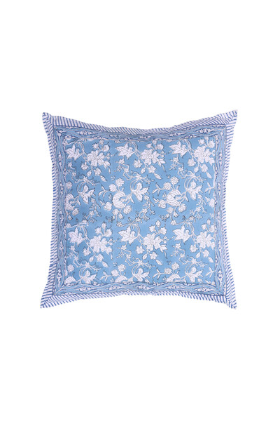 Yargıcı Pernă pătrată din țesătură de bumbac cu model floral (45x45 cm)