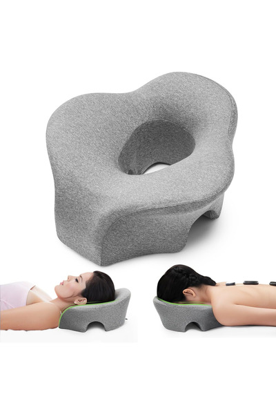 Choice Light Grey Prone Pillow Face Down Pillow for Prone Face Down Resting C...