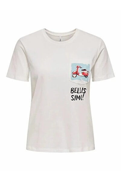 ONLY Onlpolly Life Reg S/S Pocket Top Box Jrs Women's T-Shirt 15317989