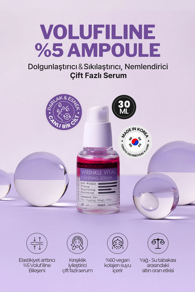 DERMA FACTORY %5 Volufiline Içeren Dolgunlaştırıcı, Sıkılaştırıcı Çift Fazlı Serum Blending Serum