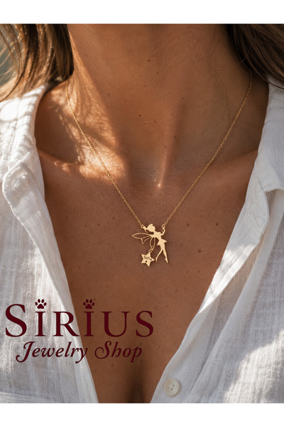 sirius jewelry 925 Gümüş | Peri Kızı İstediğini Yazdır Kolye