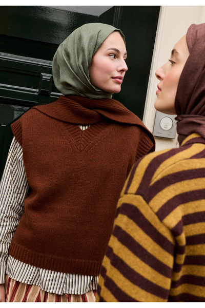 Freshscarfs Kaşmir Dokulu Şal Haki