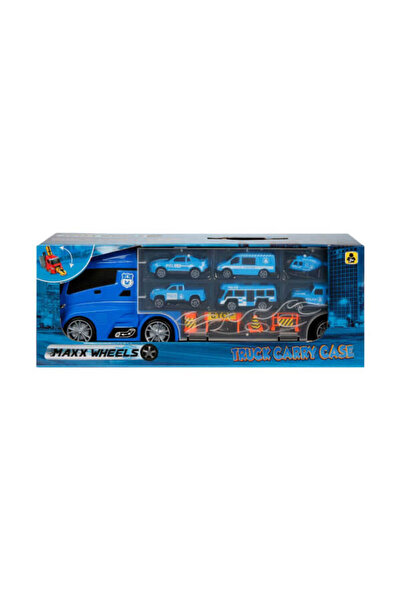 Sunman Oyuncak Maxx Wheels Çantalı Transporter Taşıyıcı Tır 40Cm S00002327 (K...