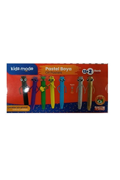 Generic Brand Kids Mode Oil Pastel Paints Hexagonal 12+2 Colors Dkpb100