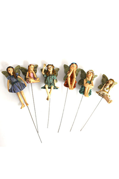 Choice MULTI Fairy Stake Set：6PCS，Garden Fairy Sculpture Decoration Miniature...