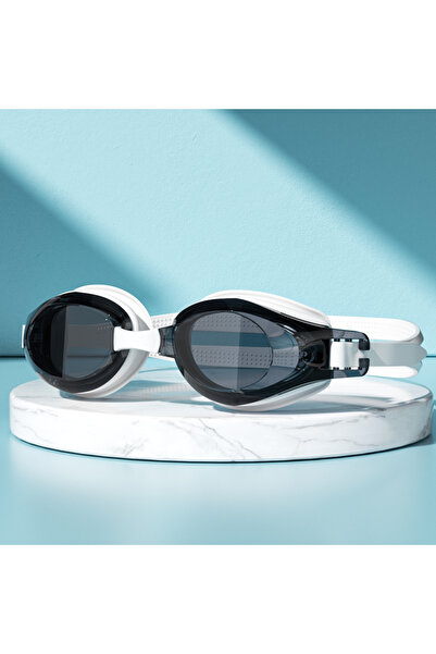 Choice1 White Swimming Goggles with HD Vision, Waterproof, Anti-Fog & UV Prot...