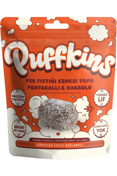 Portakallı & Kakaolu Yer Fıstığı Ezmesi Topu