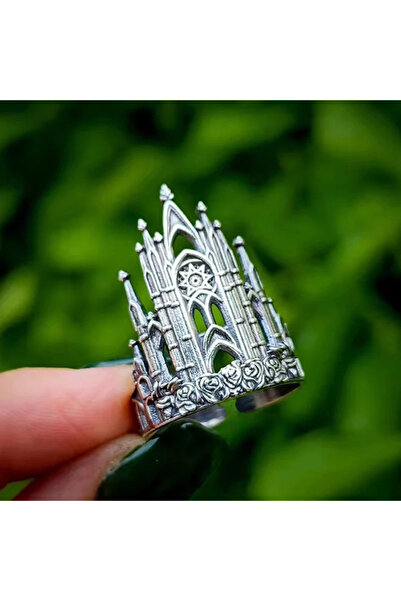 Choice1 ZA7135-2 Vintage Castle Architectural Style Hollow Out Geometry Finge...