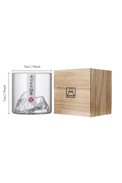 Choice1 101-200ml 150ml C Japan 3D Mountain Whiskey Glass Glacier Old Fashion...