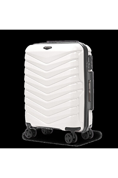 WINGS BRAND Valiză de cabină Wings PHOENIX 2.0 din polipropilenă 20 " ALB