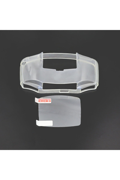 Choice white For GBA TPU Protective Case with Screen Protector, Translucent F...
