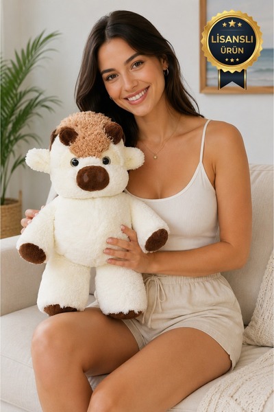 Pandamkee Yürüyen Peluş İnek Oyuncağı | Yumuşacık Peluş, Eğlenceli Hareket Öz...