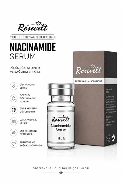 ROSEVELT Niacinamide serum Dermapen Dermaroller Serisi 5 gr Tekli Flakon