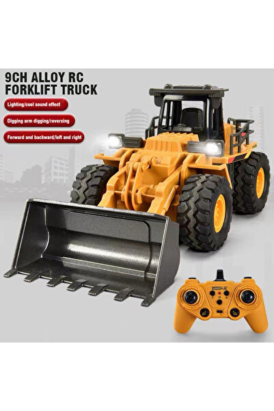 Choice1 9 channel bulldozer 2.4G Alloy Remote Control Dump Truck Excavator Bu...