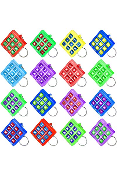 choice2 12PCS Fun 6/12/18Pcs Tic Tac Toe Game Keychains Set for Birthday Wedd...