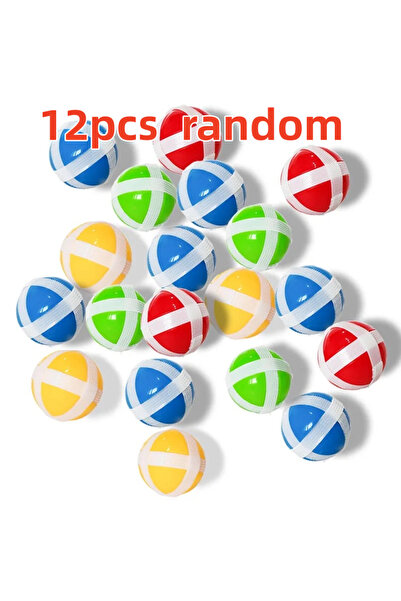 Choice1 12pcs random 12PCS Kids Sucker Sticky Ball Set - Outdoor Throw And Ca...