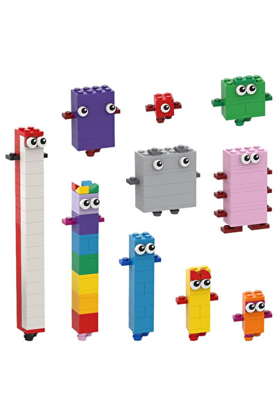 Choice Digital Creative Number Assembly Model MOC Building Bricks Digital Tra...