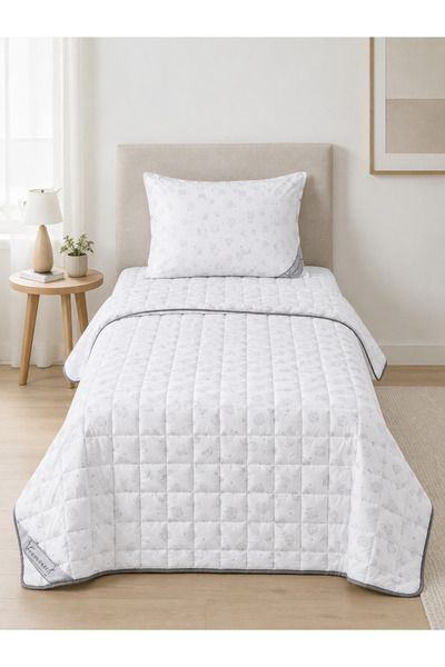 homewell Diamond Desenli %100 Saf Yün Hipoalerjenik Yıkanabilir Tek Kişilik Y...