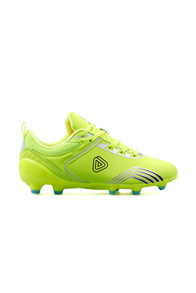 Generic Brand Yellow Neon Faux Leather Men's Astroturf Field Shoes