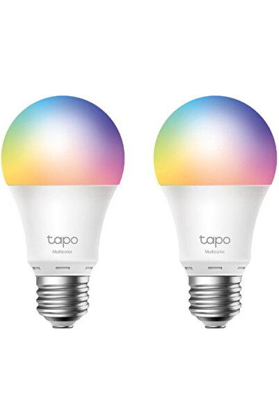 TP-LINK Pachet 2 becuri LED RGB inteligente Tapo L530E, Wi-Fi, E27, 8.7W (60W...