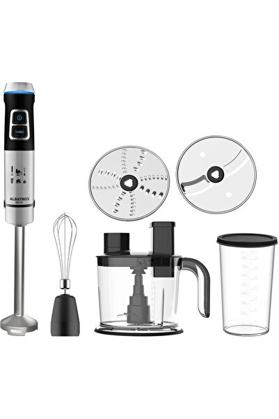 ALBATROS Robot de bucatarie MR850A, 850W, Vas 1,5L, Pahar 0,8L, Negru/ Inox