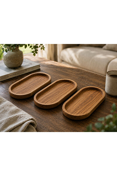 Sekiz Wood Craft sunum tabağı ahşap ceviz ağacı