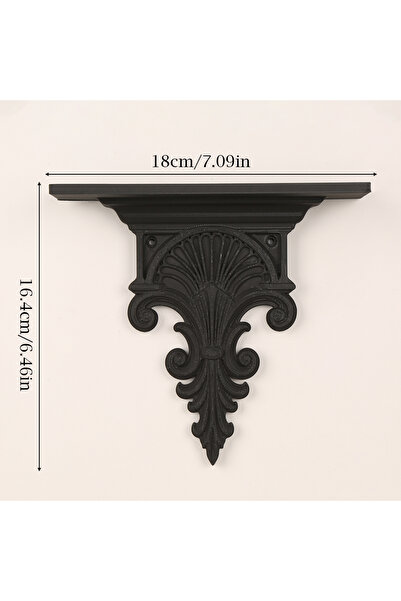 Choice black Cross-Border Gothic Dark Style Carved Wall Mounted Shelf For Dar...