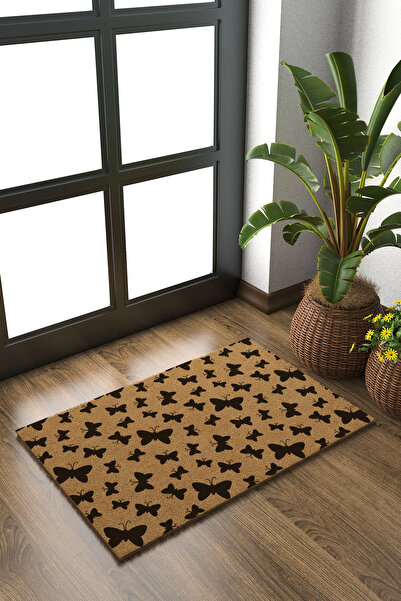 Decovetro Koko Butterfly Patterned Door Mat40 X 60 cm