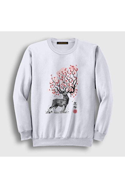 Presmono Unisex bela majica sa jelovima sakure 372721tt