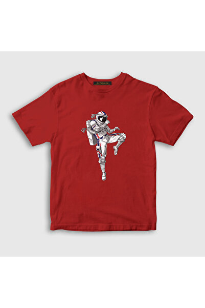 Presmono Unisex dečji crveni Muay Thai astronaut svemir T-shirt 352872tt