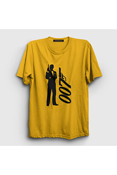 Presmono Unisex žuti smoking film Džejms Bond T-shirt 258281tt