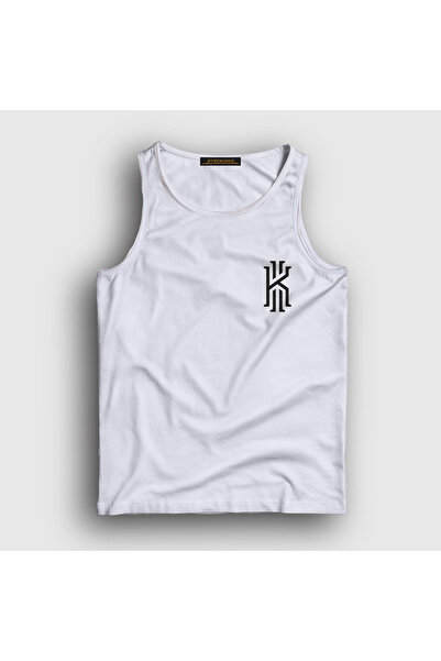 Presmono Unisex beli logo Kyrie Irving košarkaška majica bez rukava 296697tt