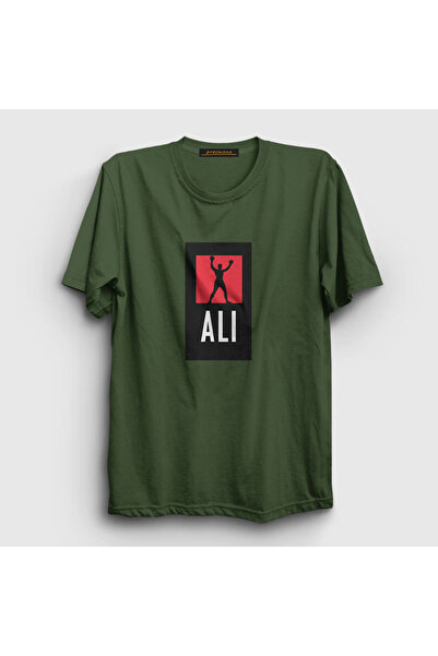 Presmono Unisex kaki Victory Muhammed Ali T-shirt 230758tt