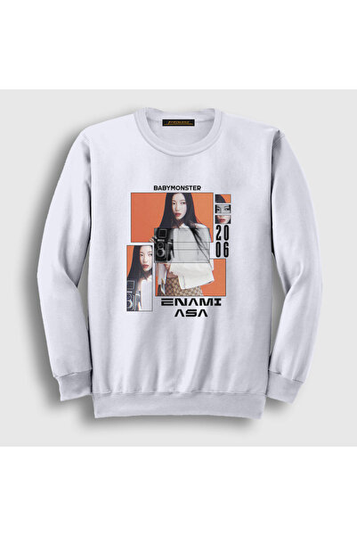 Presmono Unisex White Poster Asa Babymonster Baby Monster Sweatshirt 609108Tt