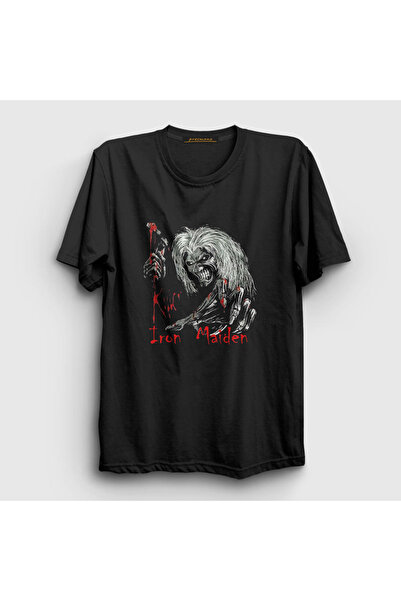 Presmono Unisex Black Blood Iron Maiden T-shirt 85460tt